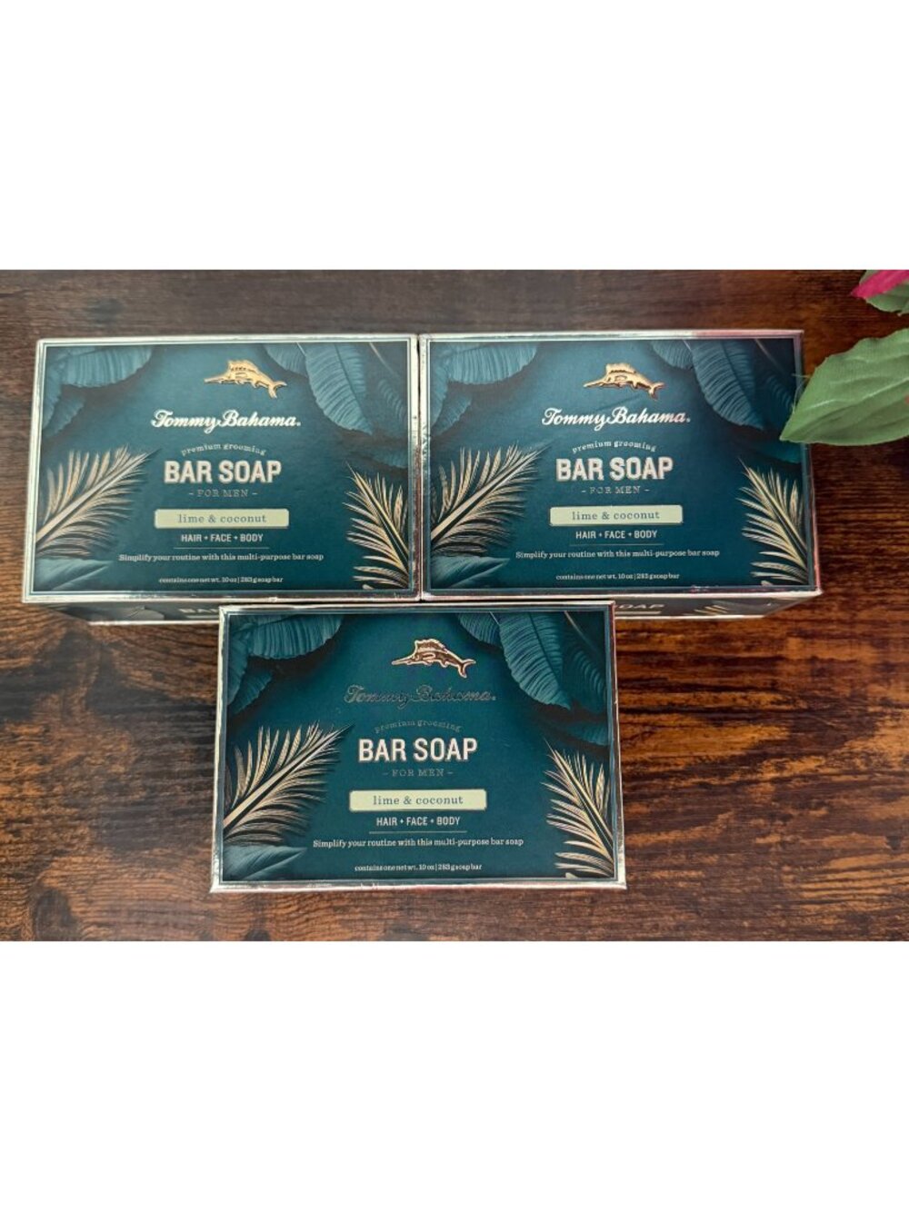 3-Pack Tommy Bahama Lime & Coconut Premium Bar Soap 10 oz Each New Sealed
